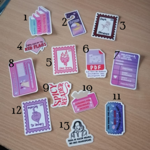STICKERS DE VINIL LECTORES